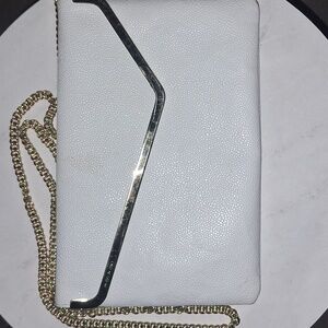 Henri Bendel Pre-loved Foldover Envelope Stingray Texture Clutch Purse